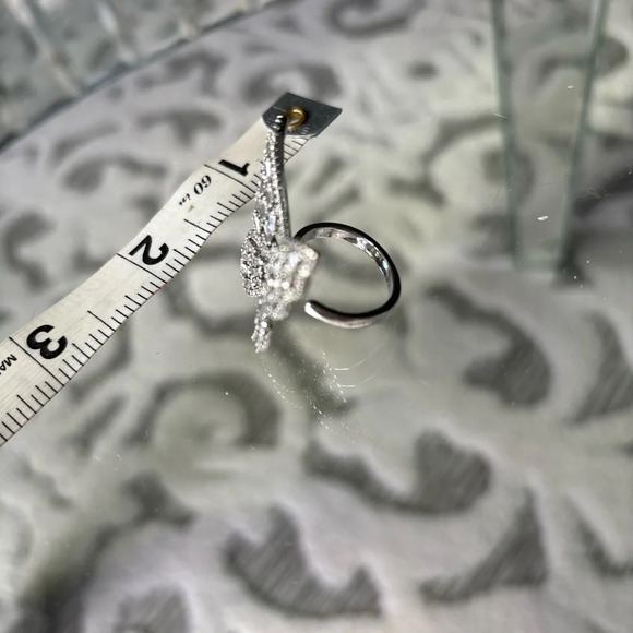 Silver butterfly adjustable ring - Picture 4 of 4